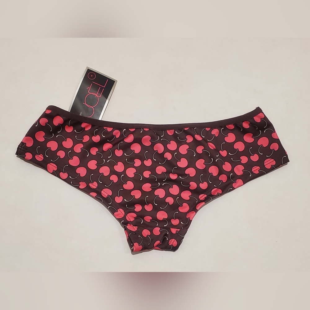 Brown Cherry Print Panties Sz Small